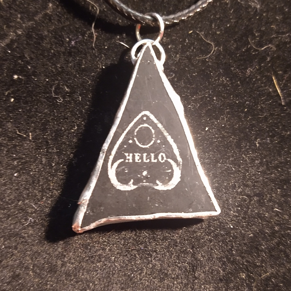 Marble planchette pendant